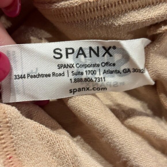 SPANX Star Power High-Waisted Mid-Thigh Shaping Shorts NWOT soft nude - Picture 3 of 6